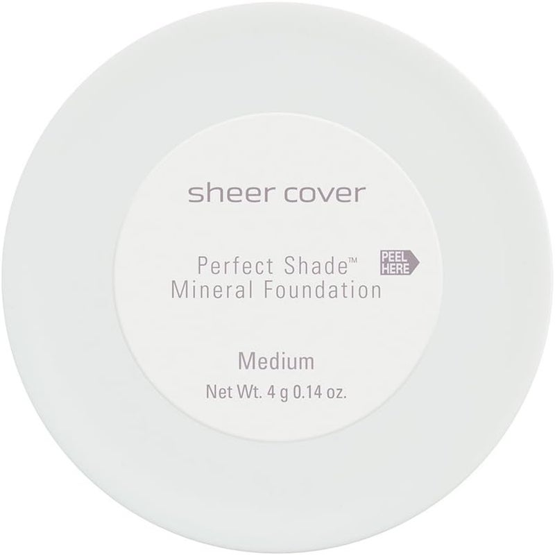 Sheer Cover Perfect Shade Mineral Foundation Makeup Kit with Free Brush - Medium Shade - Image 4